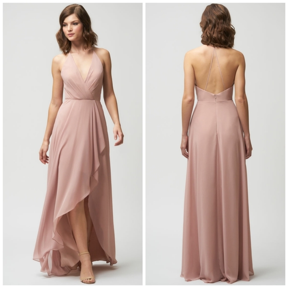 Jenny Yoo Dresses & Skirts - Jenny Yoo | Farah Blush Pink Halter High Low Dress